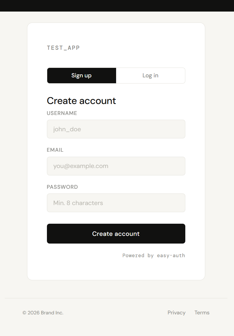 easy-auth cover