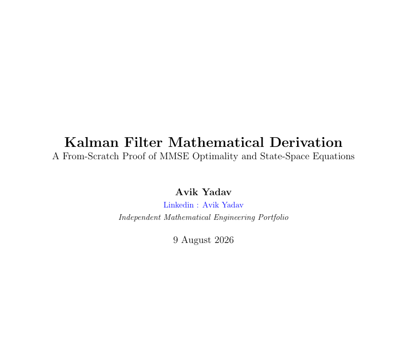 Kalman Filter cover